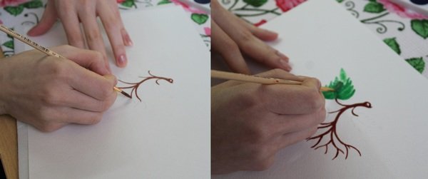 Техника рисование пальцами мастер-класс