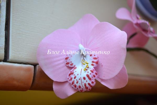 орхидея из фоамирана
