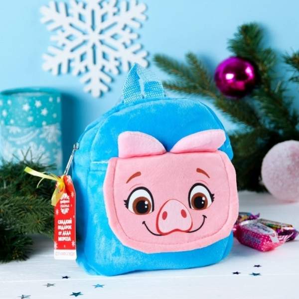 Подарок рюкзачок с конфетами для ребенка на Новый 2019 год
