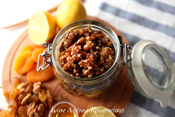 Мед, орехи, сухофрукты — 3 полезных рецепта смеси