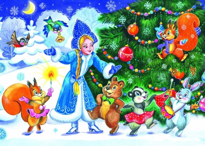 Новогодние стихи про Снегурочку и деда Мороза для детей в детском саду